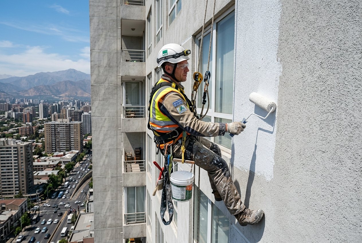 Pintura de edificios en altura